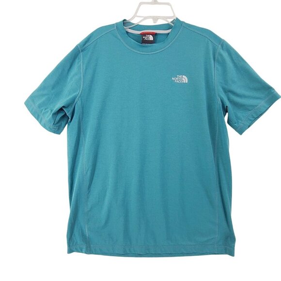 29.  The North Face Short Sleeve Pullover Top Blue Size M - Picture 1 of 9